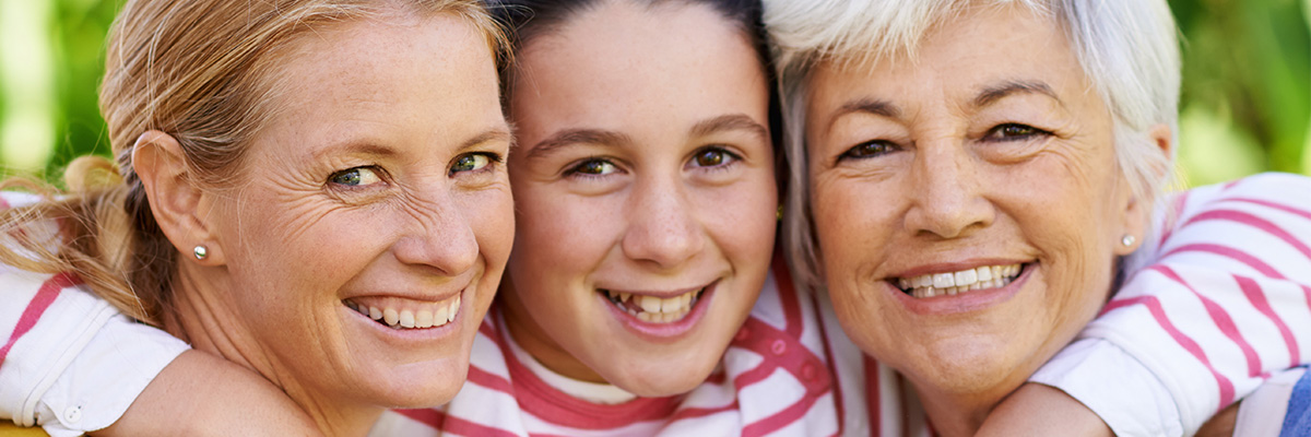 Visages souriants